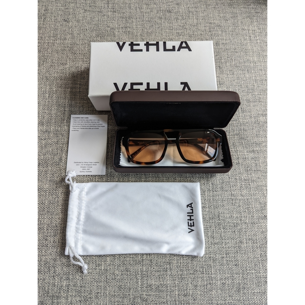 Vehla Dixie Aviators New In Box Free Ship! (Choc Tort/Cinnamon)